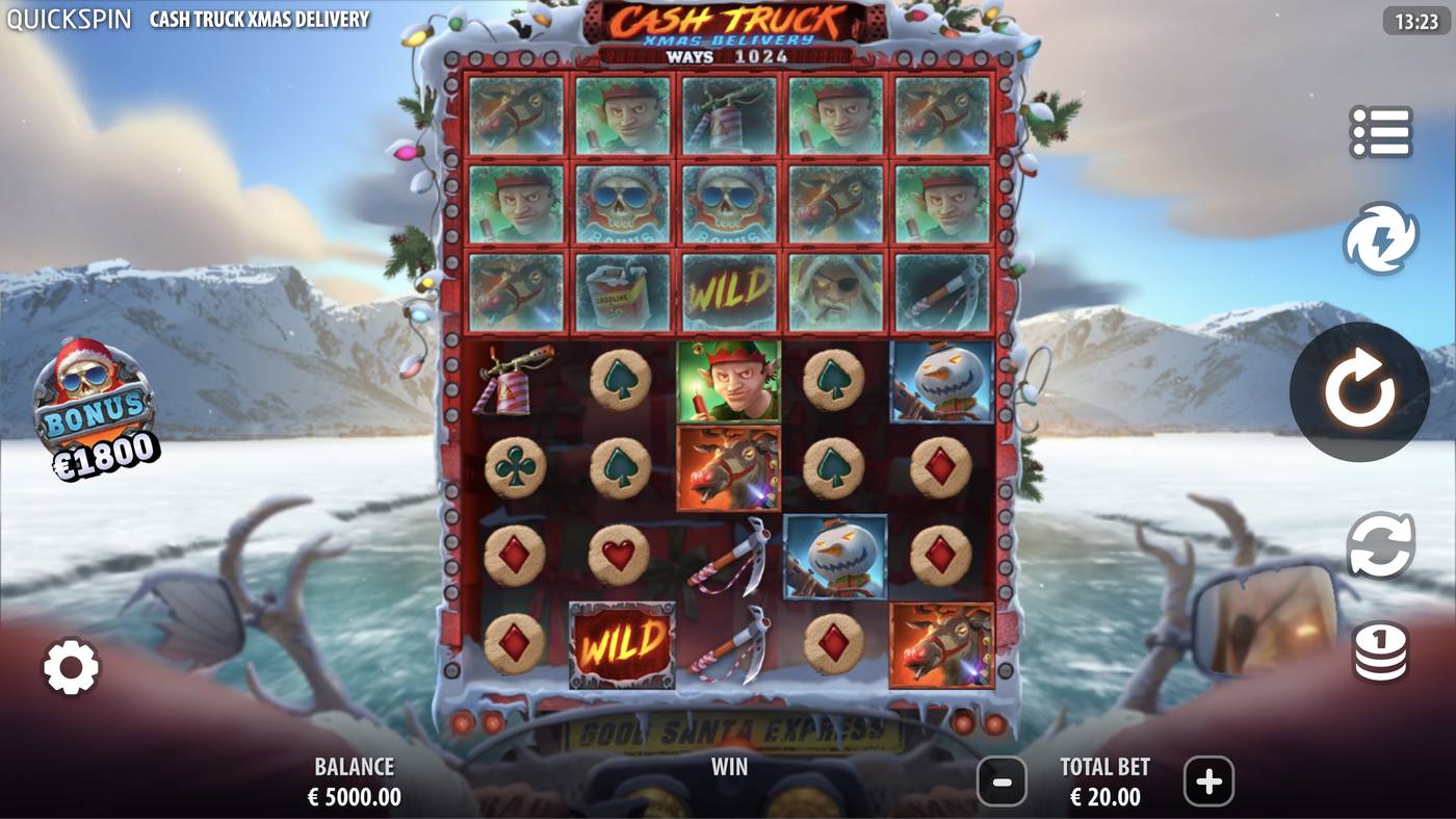 Cash Truck Xmas Delivery: image of main menu