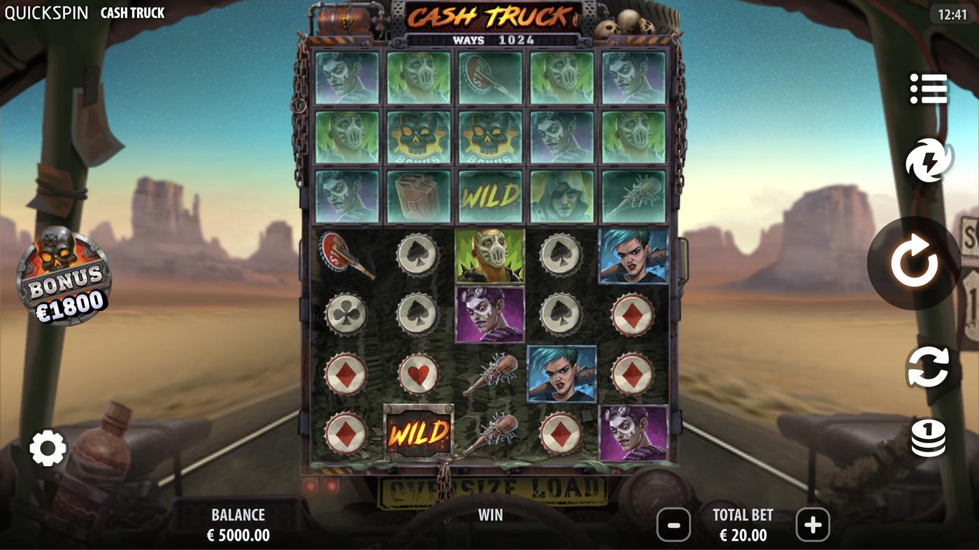 Cash Truck: image of main menu
