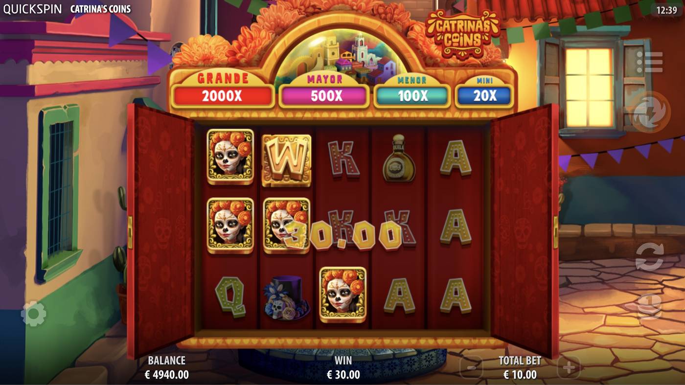 Catrina's Coins: image of winning