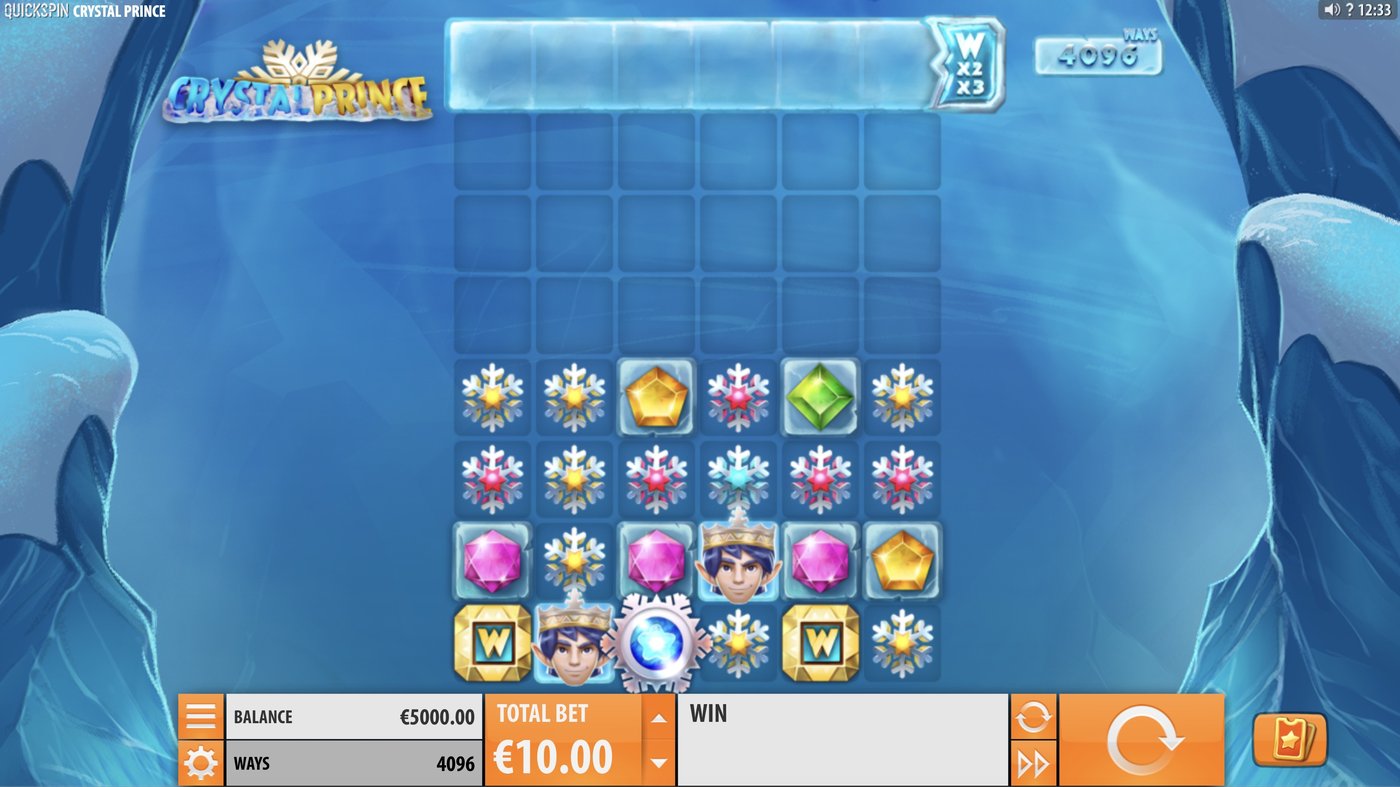 Crystal Prince: image of main menu
