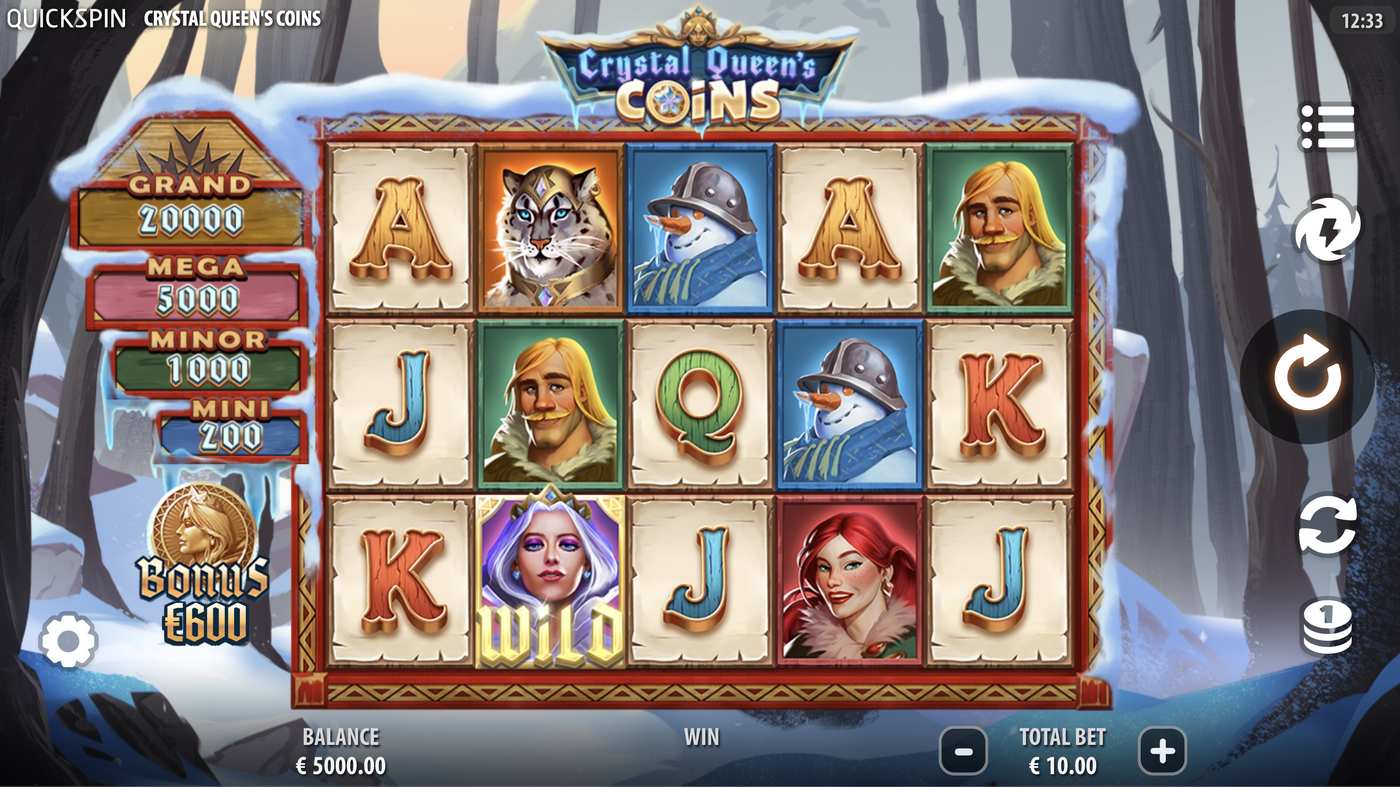 Crystal Queen's Coins: image of main menu