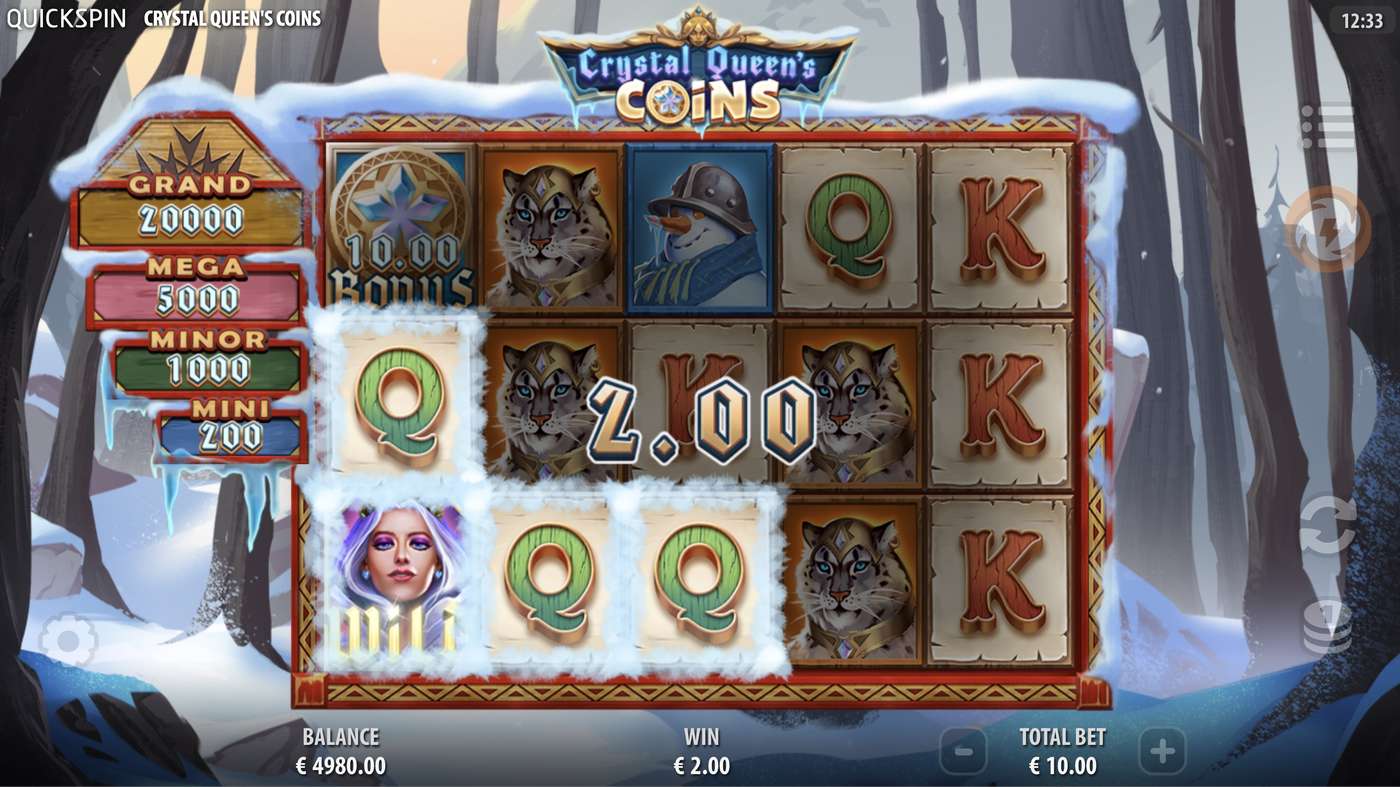 Crystal Queen's Coins: image of winning