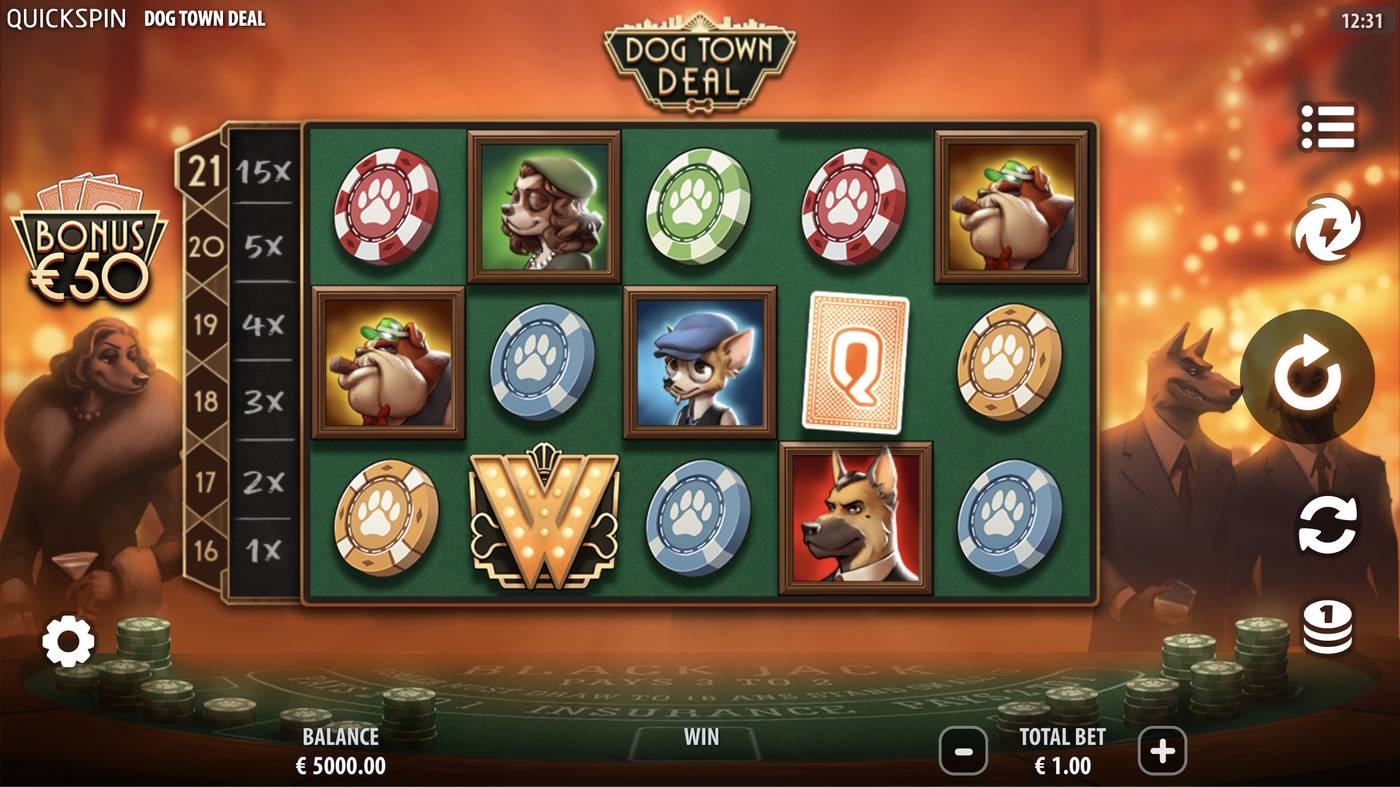 Dog Town Deal: image of main menu