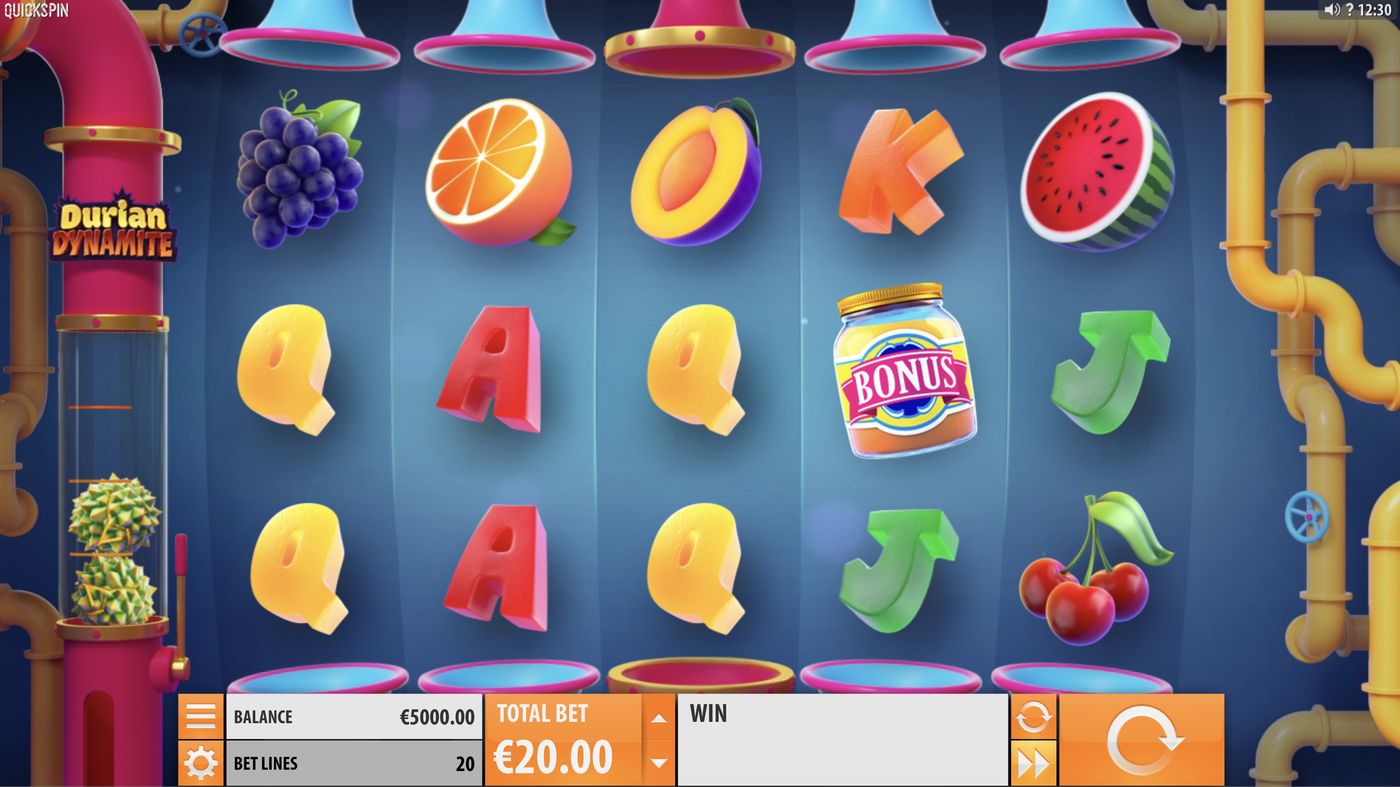 Durian Dynamite: image of main menu