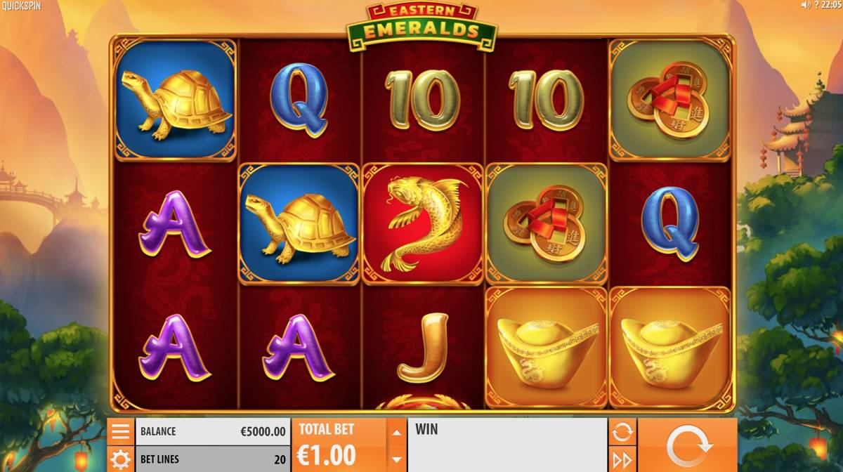 Eastern Emeralds: image of main menu