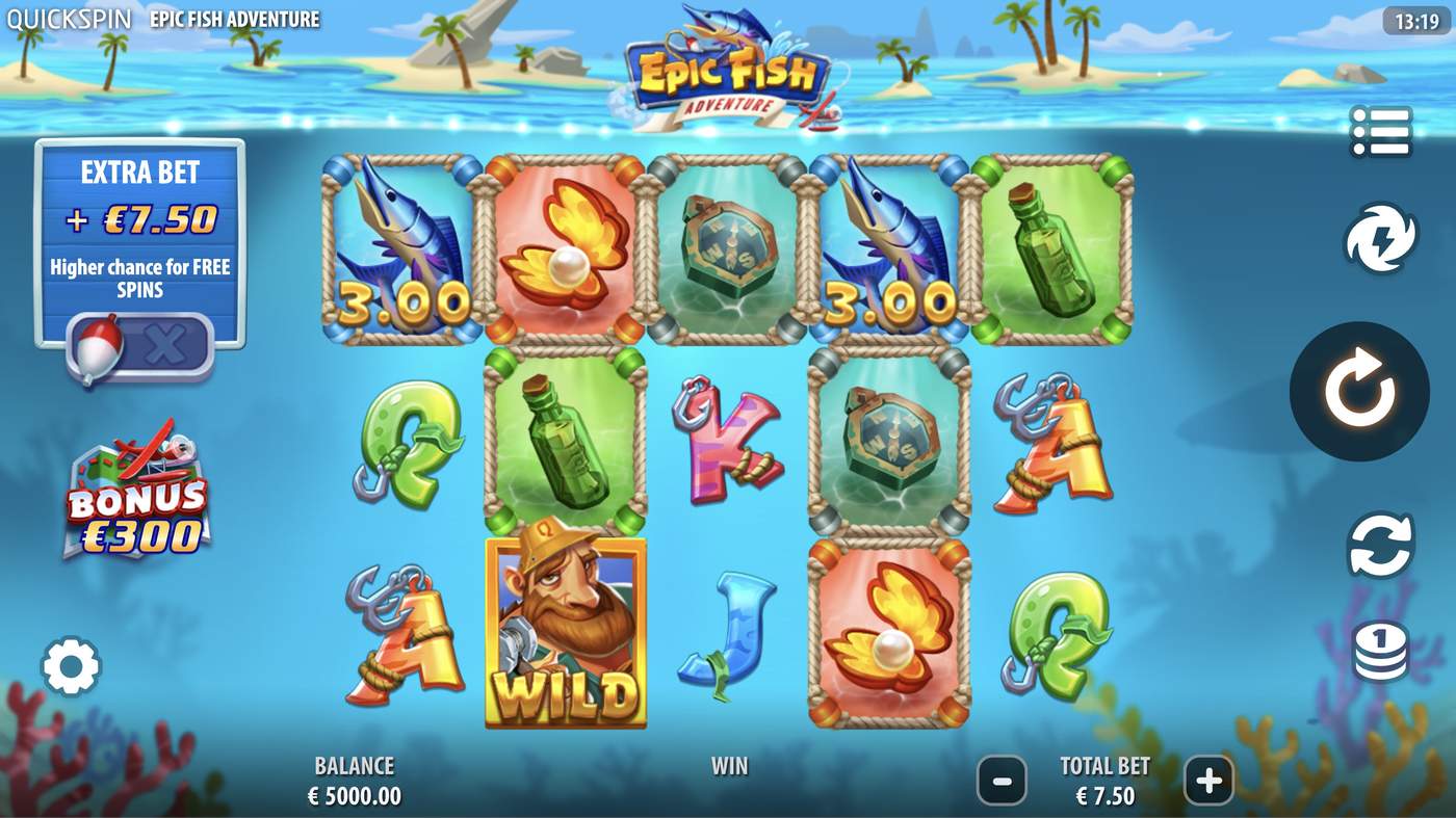 Epic Fish Adventure: image of main menu