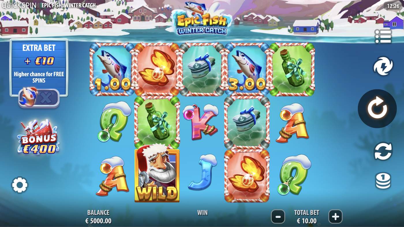 Epic Fish: Winter Catch: image of main menu