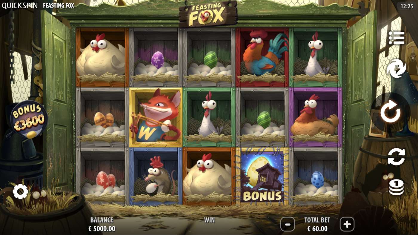 Feasting Fox: image of main menu
