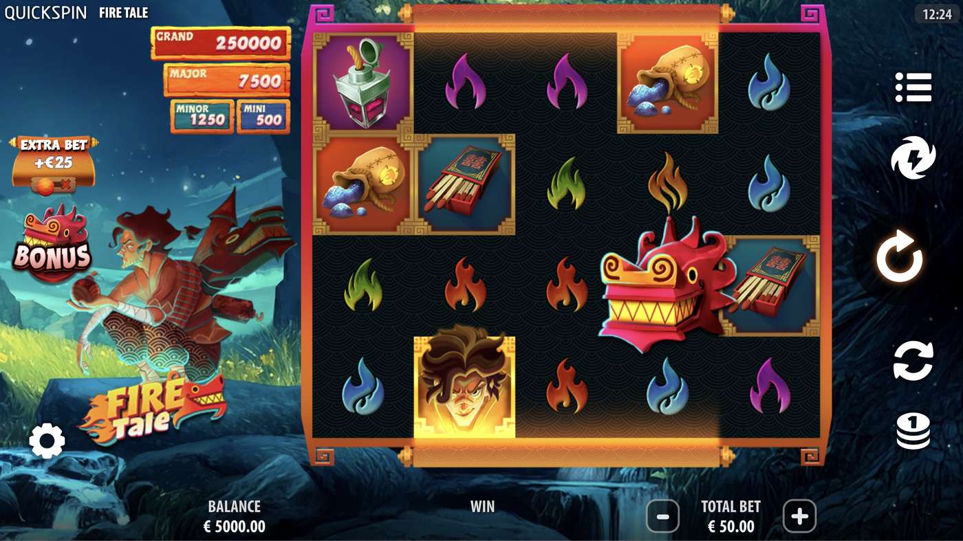 Fire Tale: image of main menu