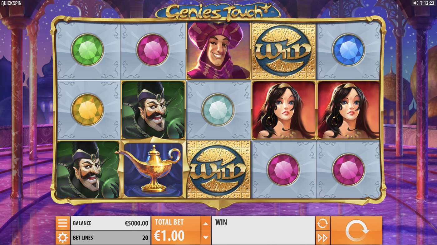 Genies Touch: image of main menu