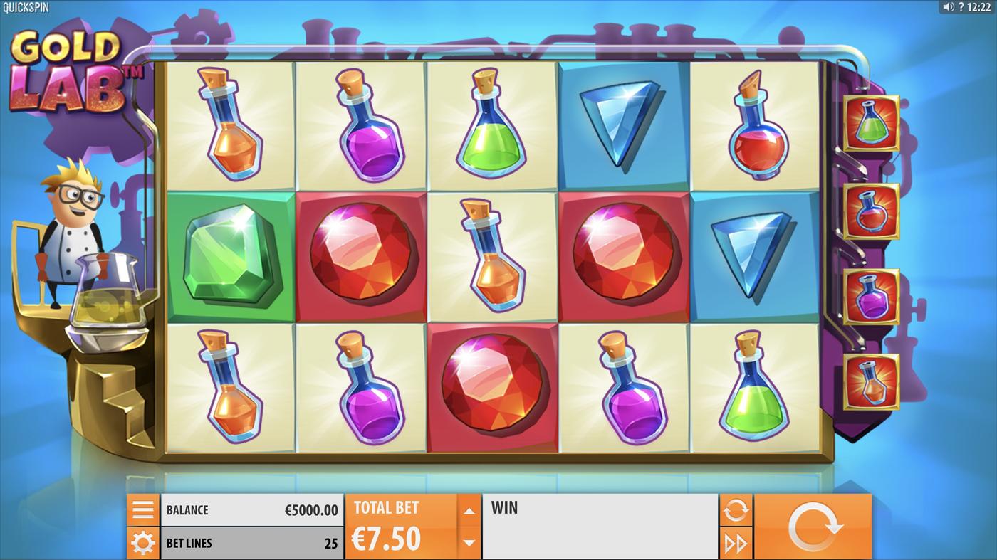 Gold Lab: image of main menu