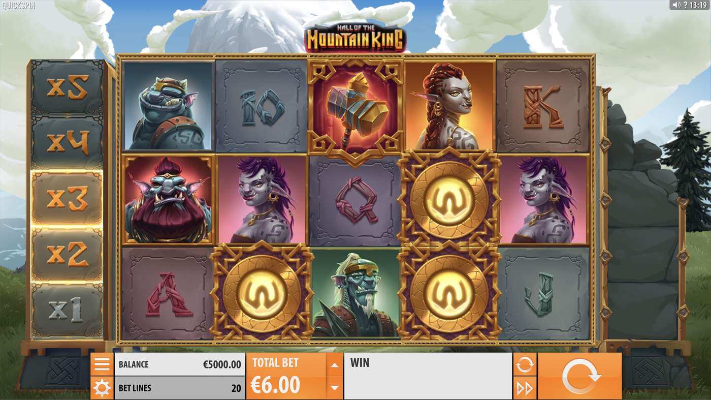 Hall of the Mountain King: image of main menu