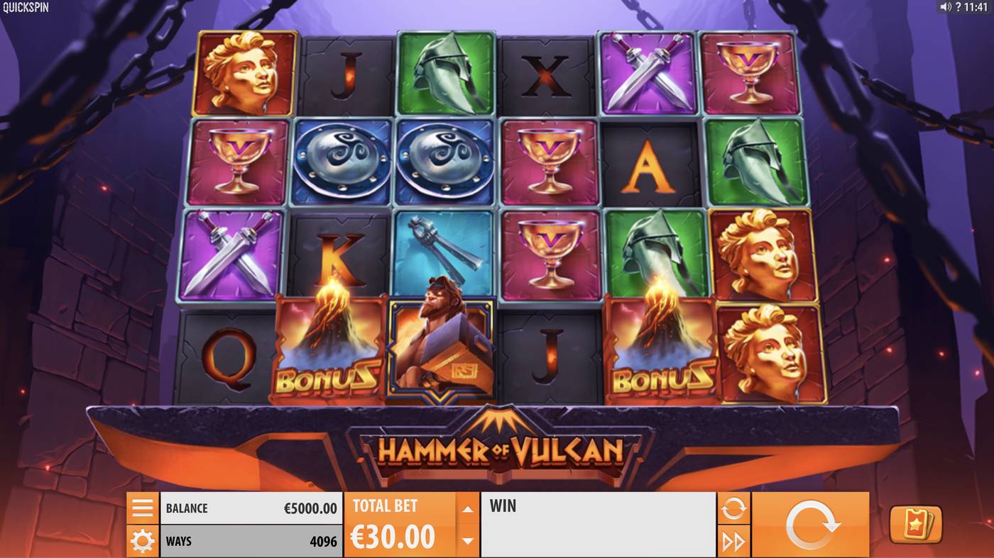 Hammer of Vulcan: image of main menu
