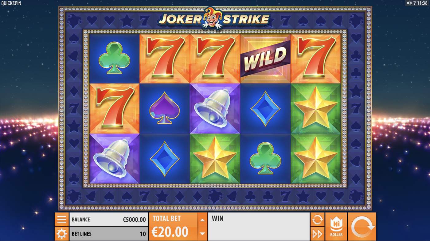 Joker Strike: image of main menu