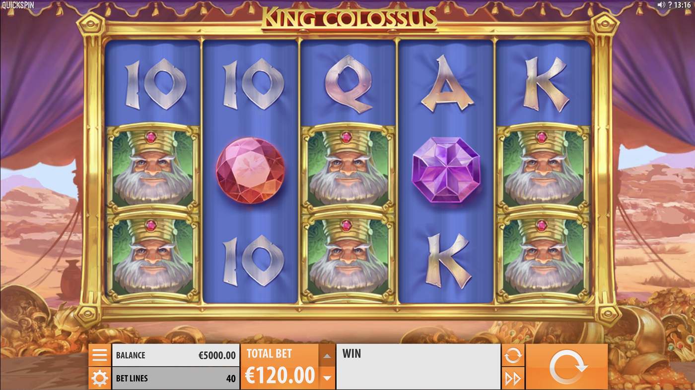 King Colossus: image of main menu