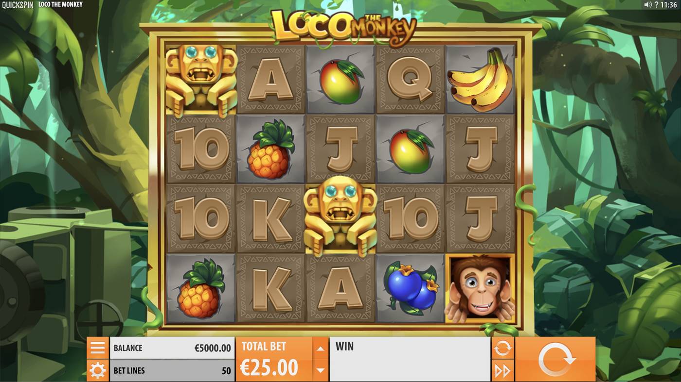 Loco the Monkey: image of main menu