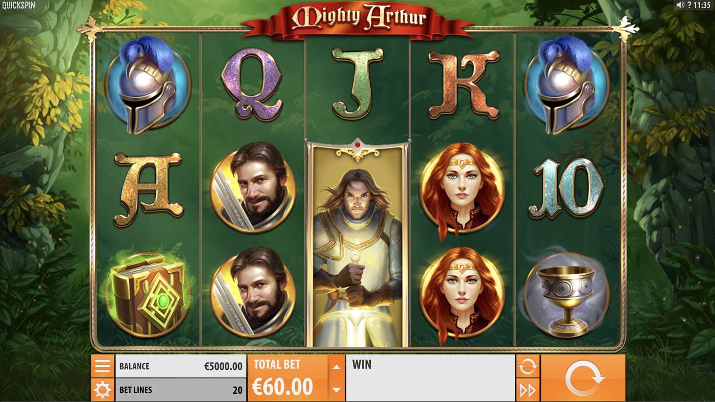 Mighty Arthur: image of main menu