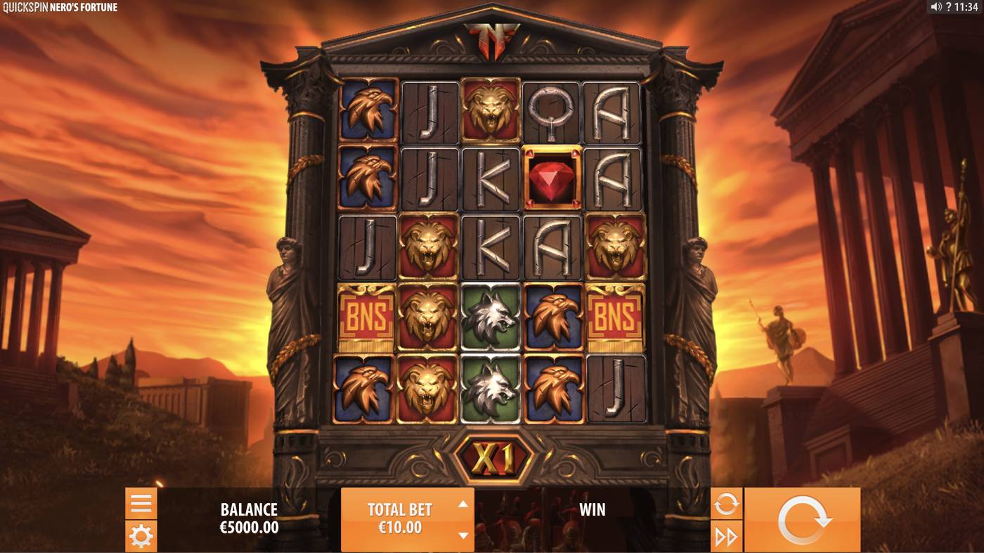 Nero's Fortune: image of main menu