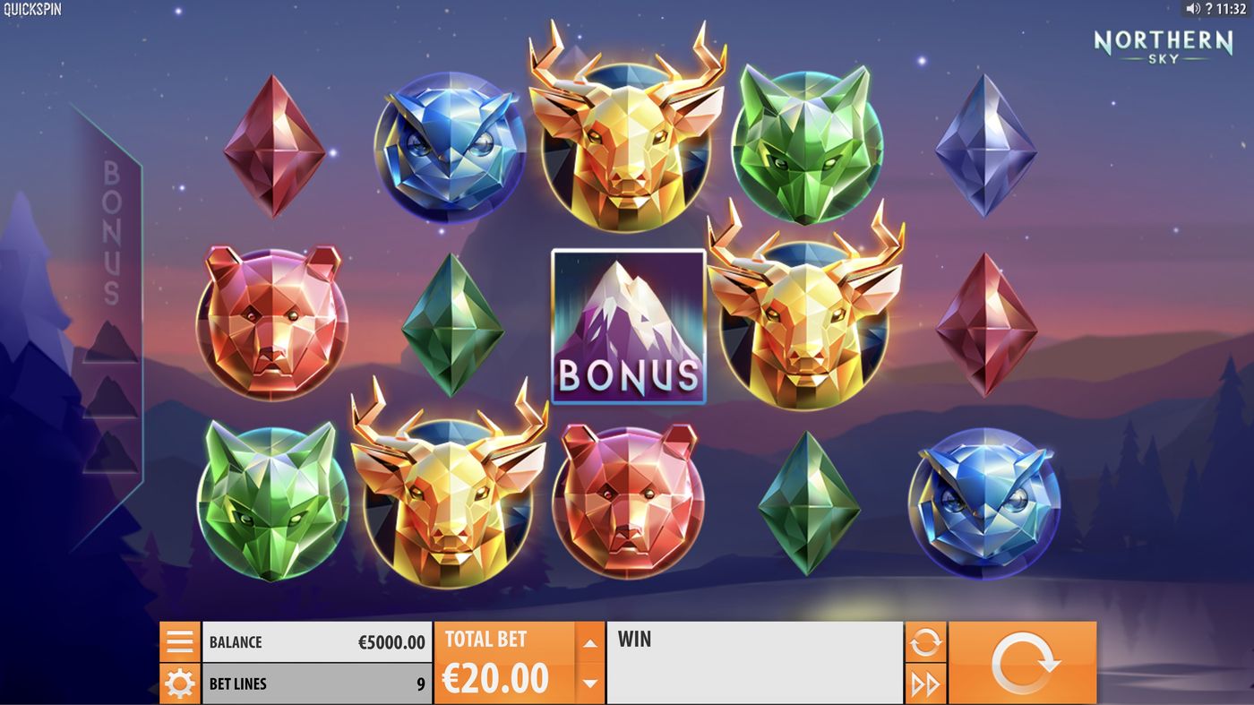 Northern Sky: image of main menu