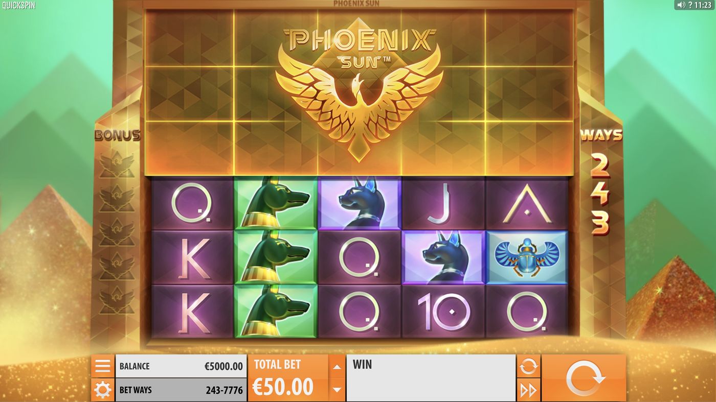 Phoenix Sun: image of main menu