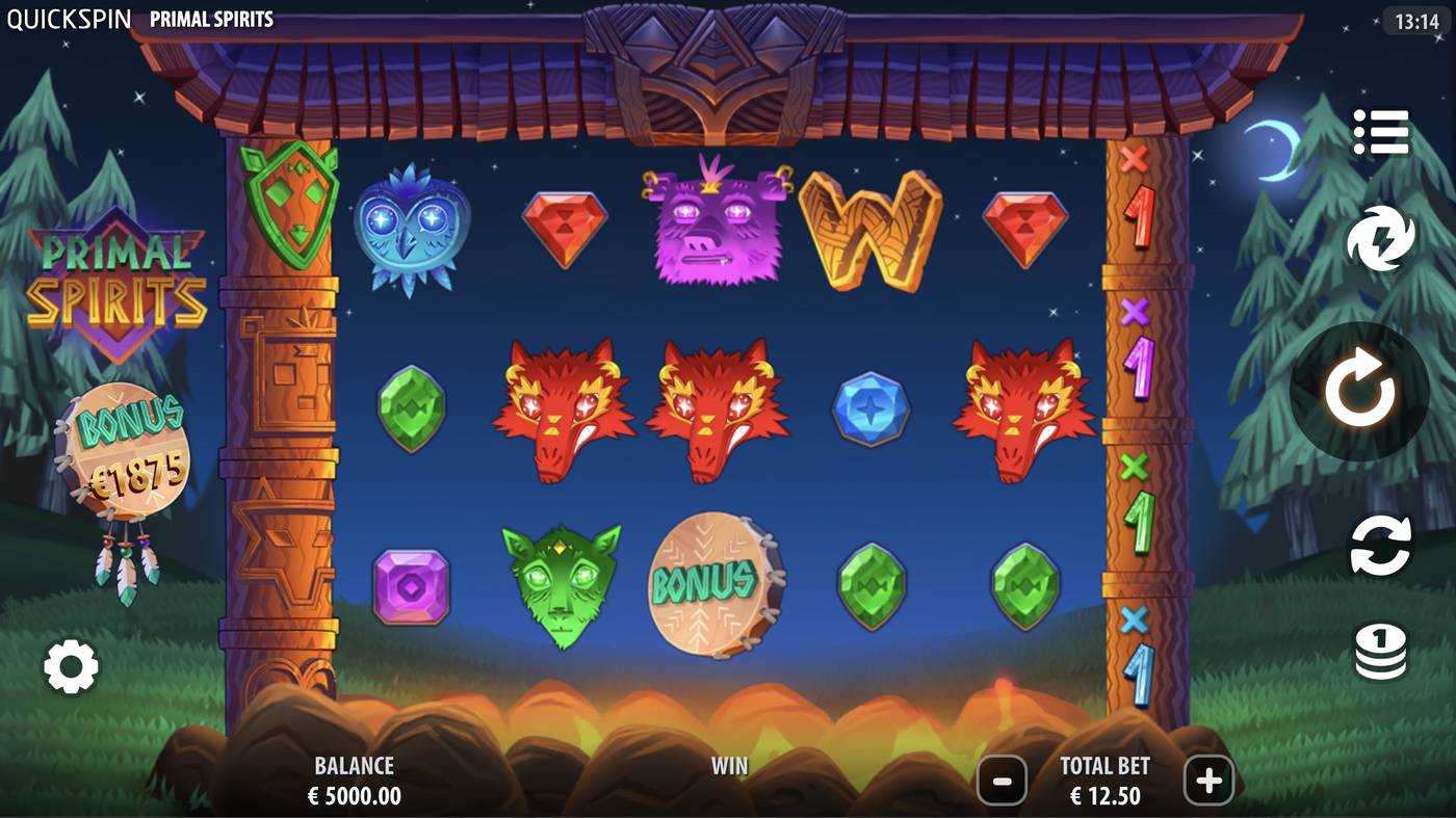 Primal Spirits: image of main menu