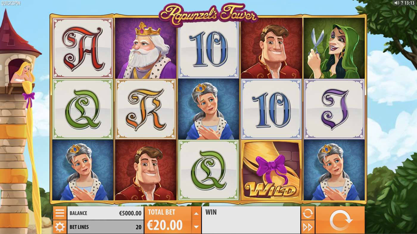 Rapunzel's Tower: image of main menu