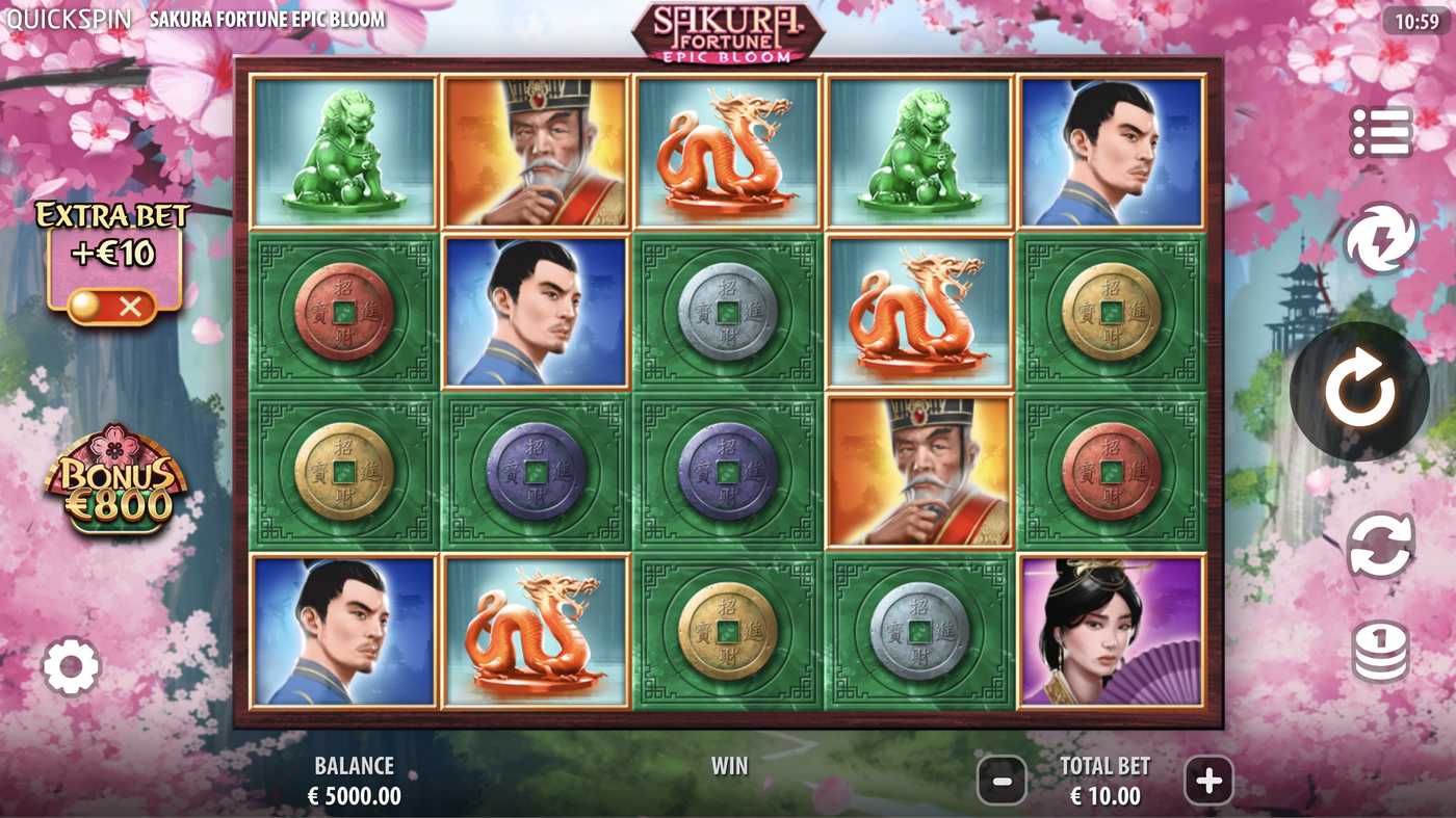 Sakura Fortune Epic Bloom: image of main menu