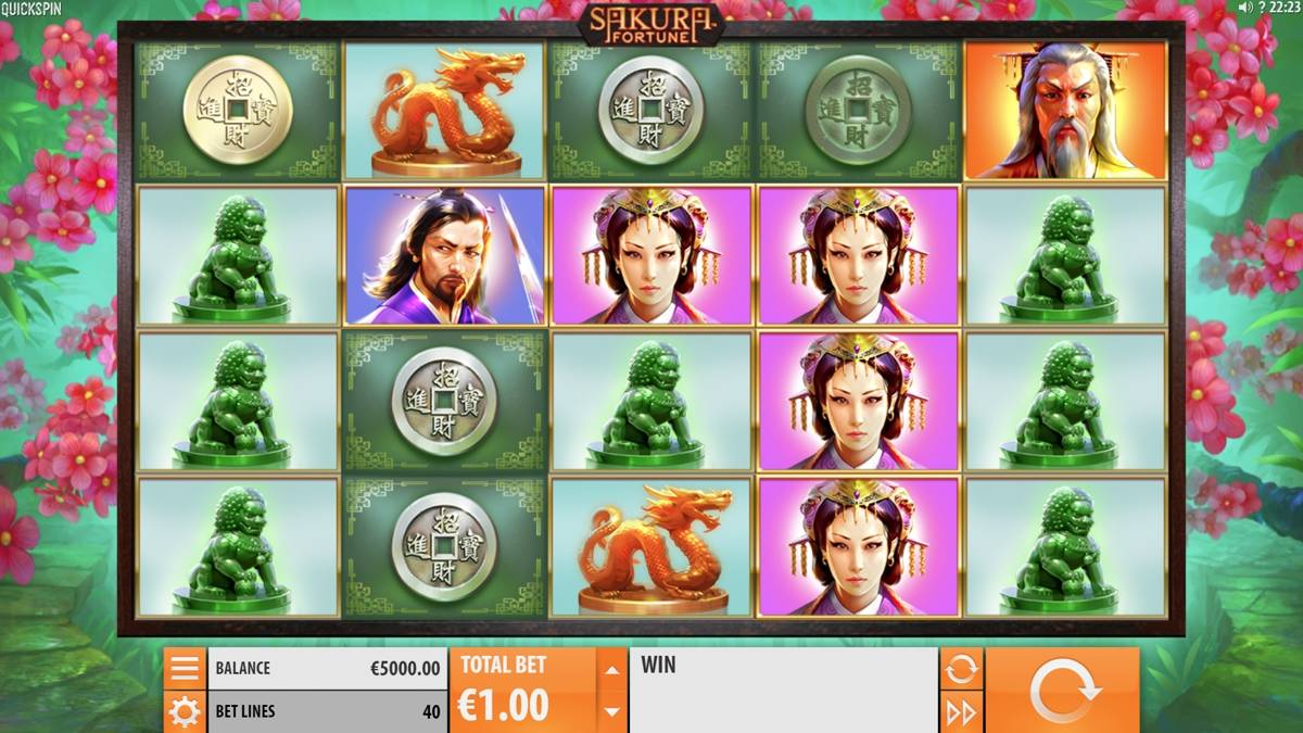 Sakura Fortune: image of main menu