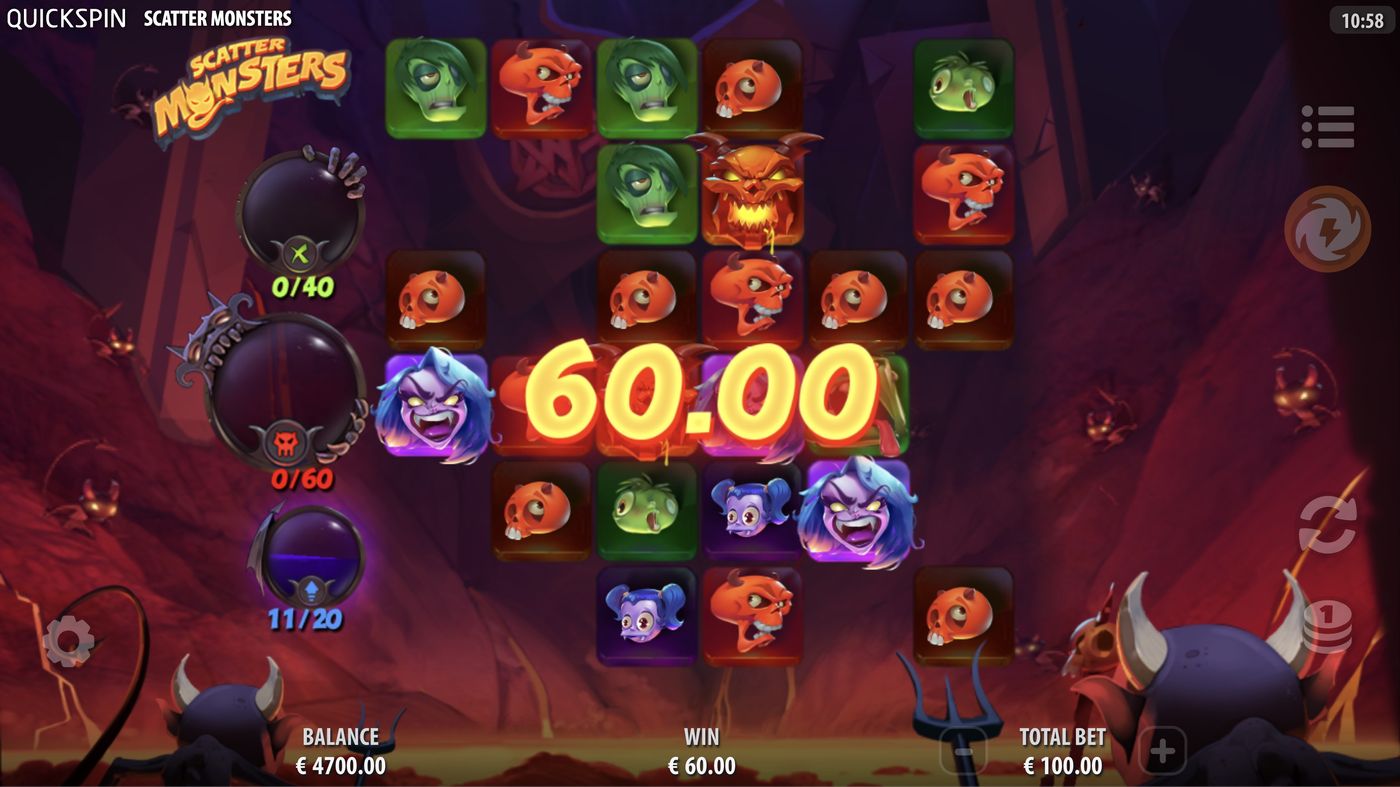 Scatter Monsters: image of winning