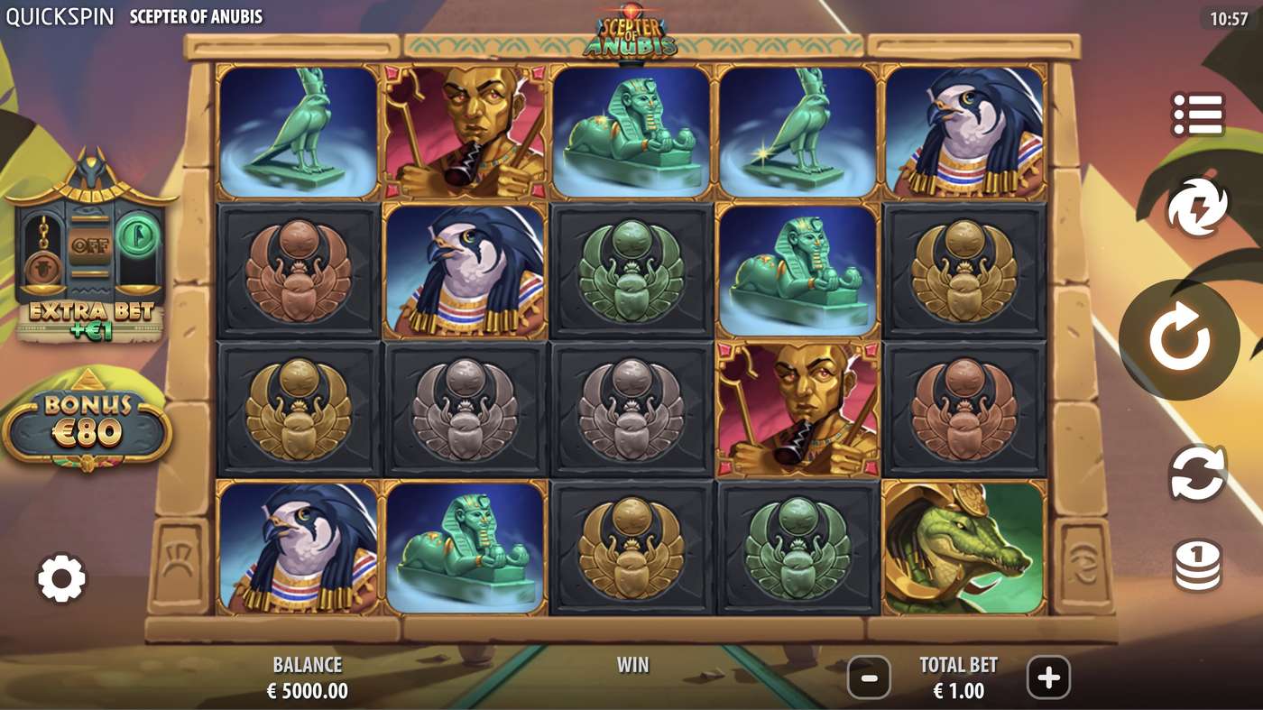 Scepter of Anubis: image of main menu