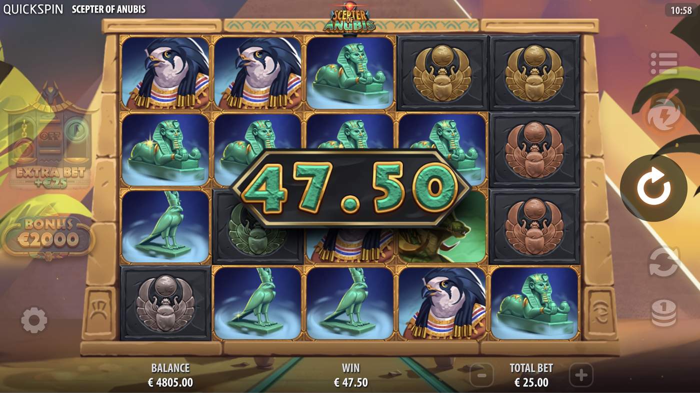 Scepter of Anubis: image of winning