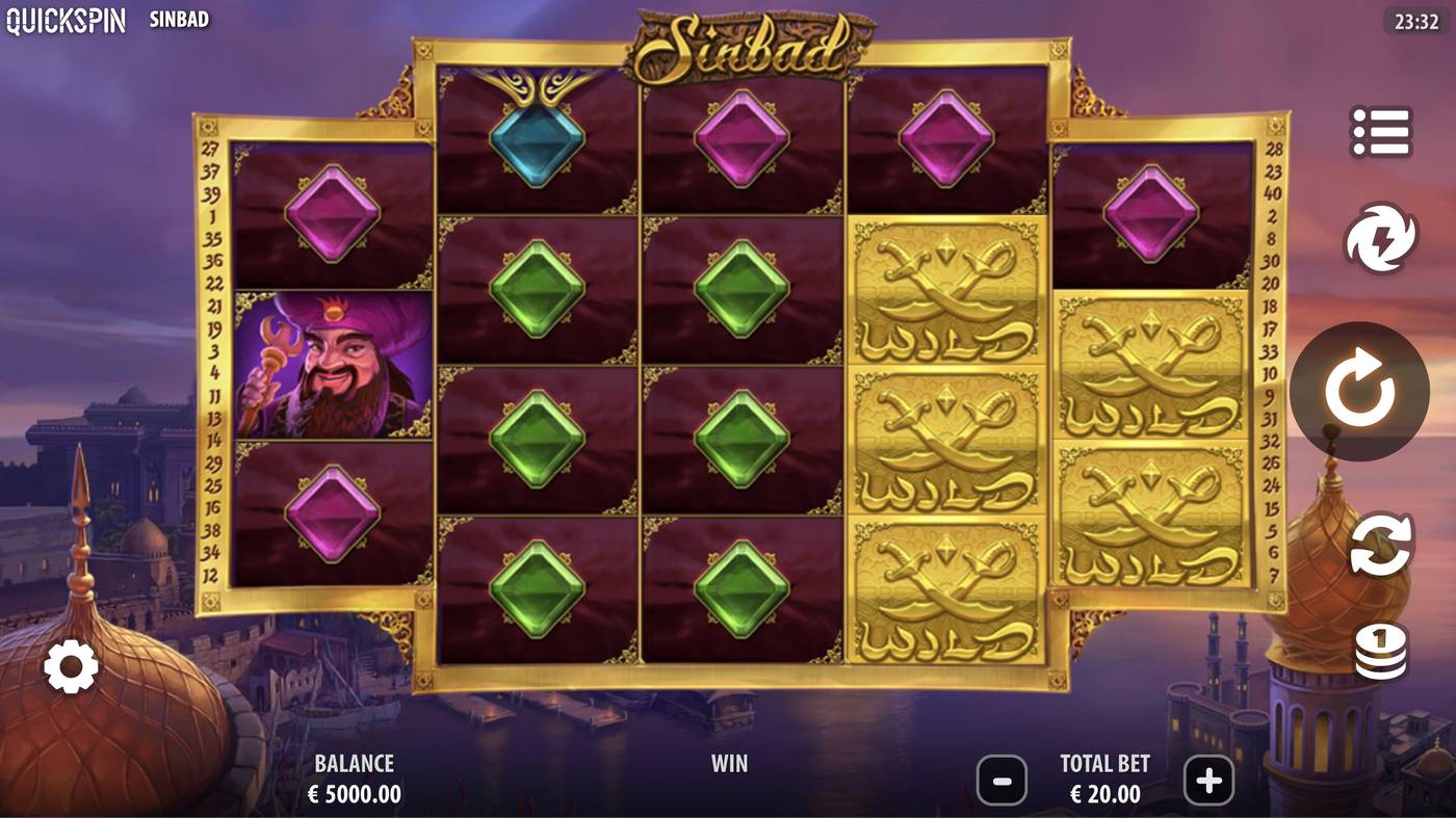 Sinbad: image of main menu