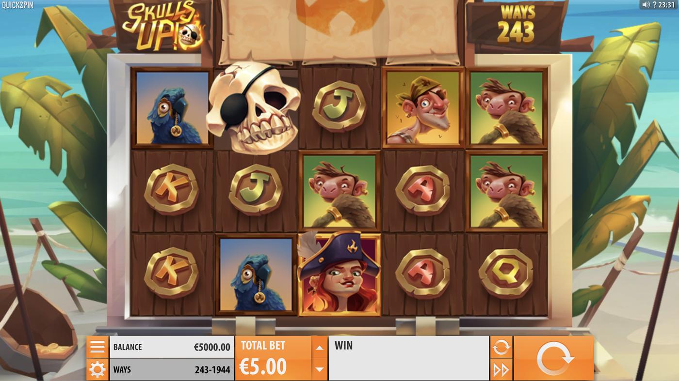 Skulls UP!: image of main menu