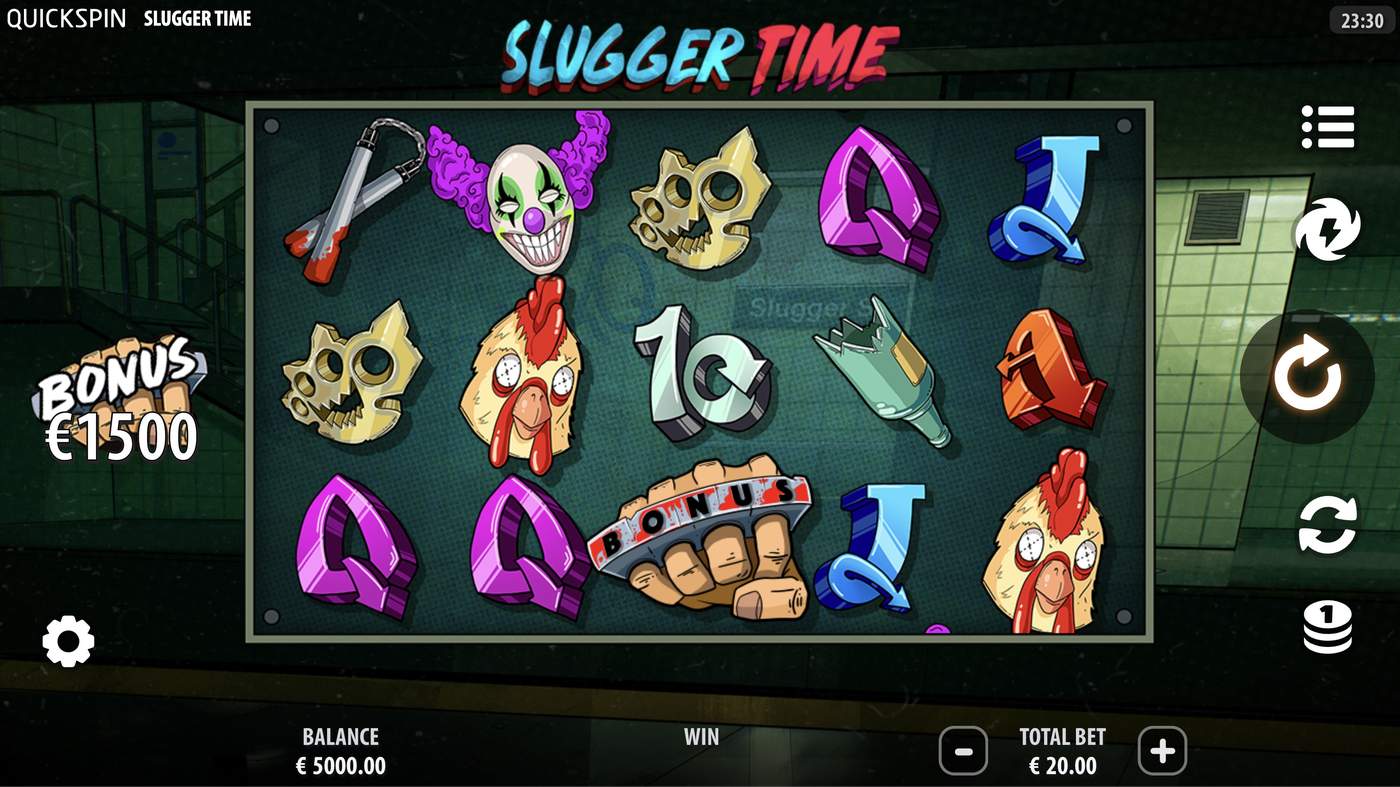 Slugger Time: image of main menu