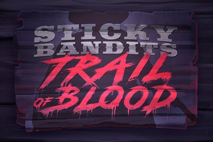 Sticky Bandits Trail of Blood Online Slot Logo