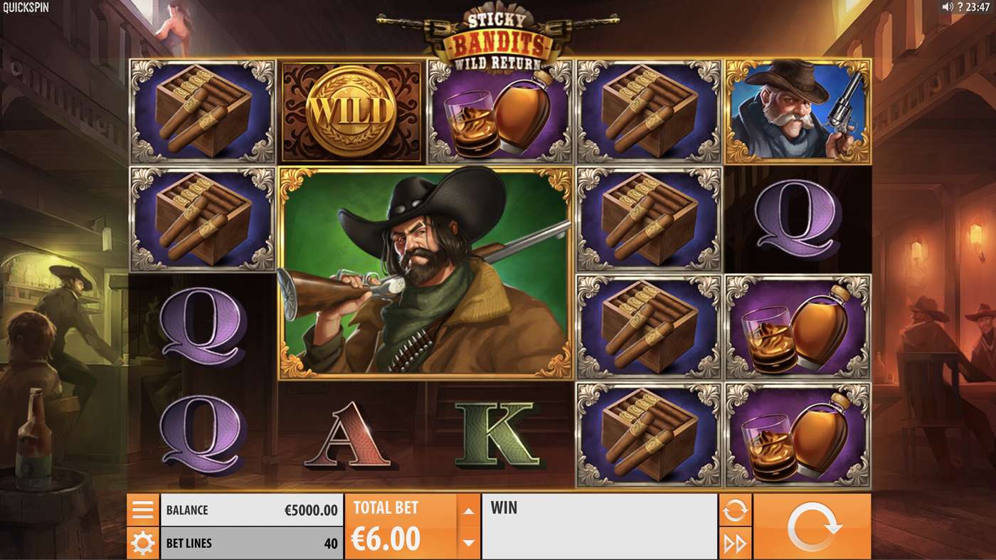Sticky Bandits: Wild Return: image of main menu