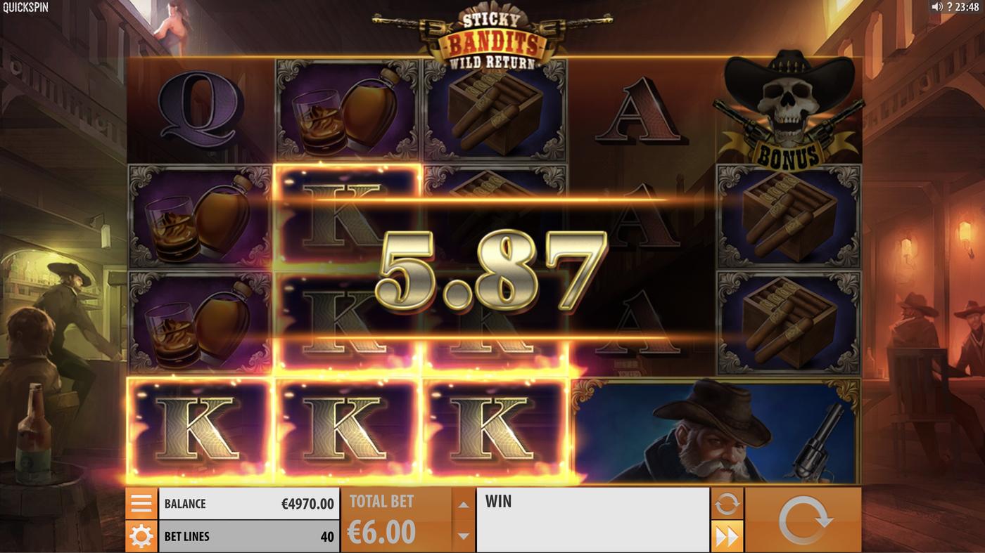 Sticky Bandits: Wild Return: image of winning