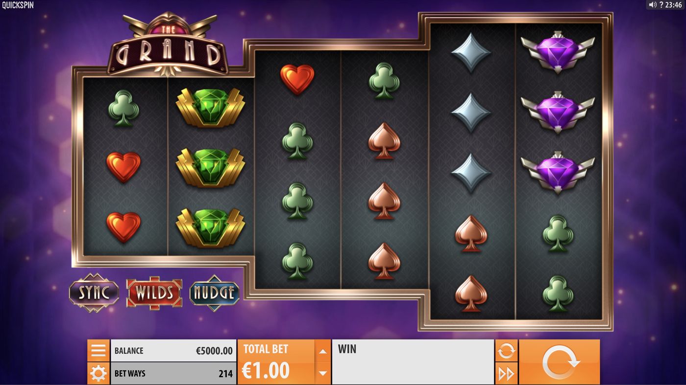 The Grand: image of main menu