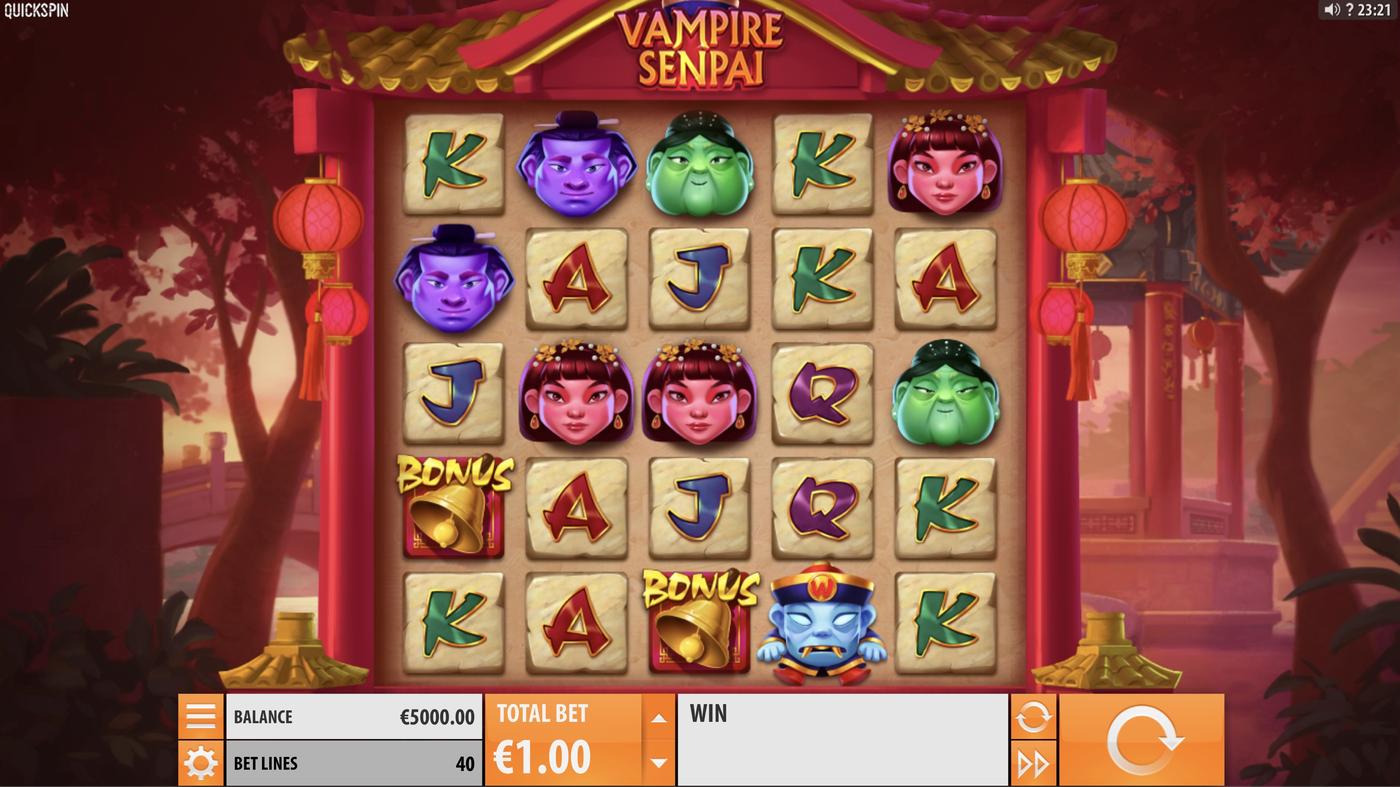 Vampire Senpai: image of main menu