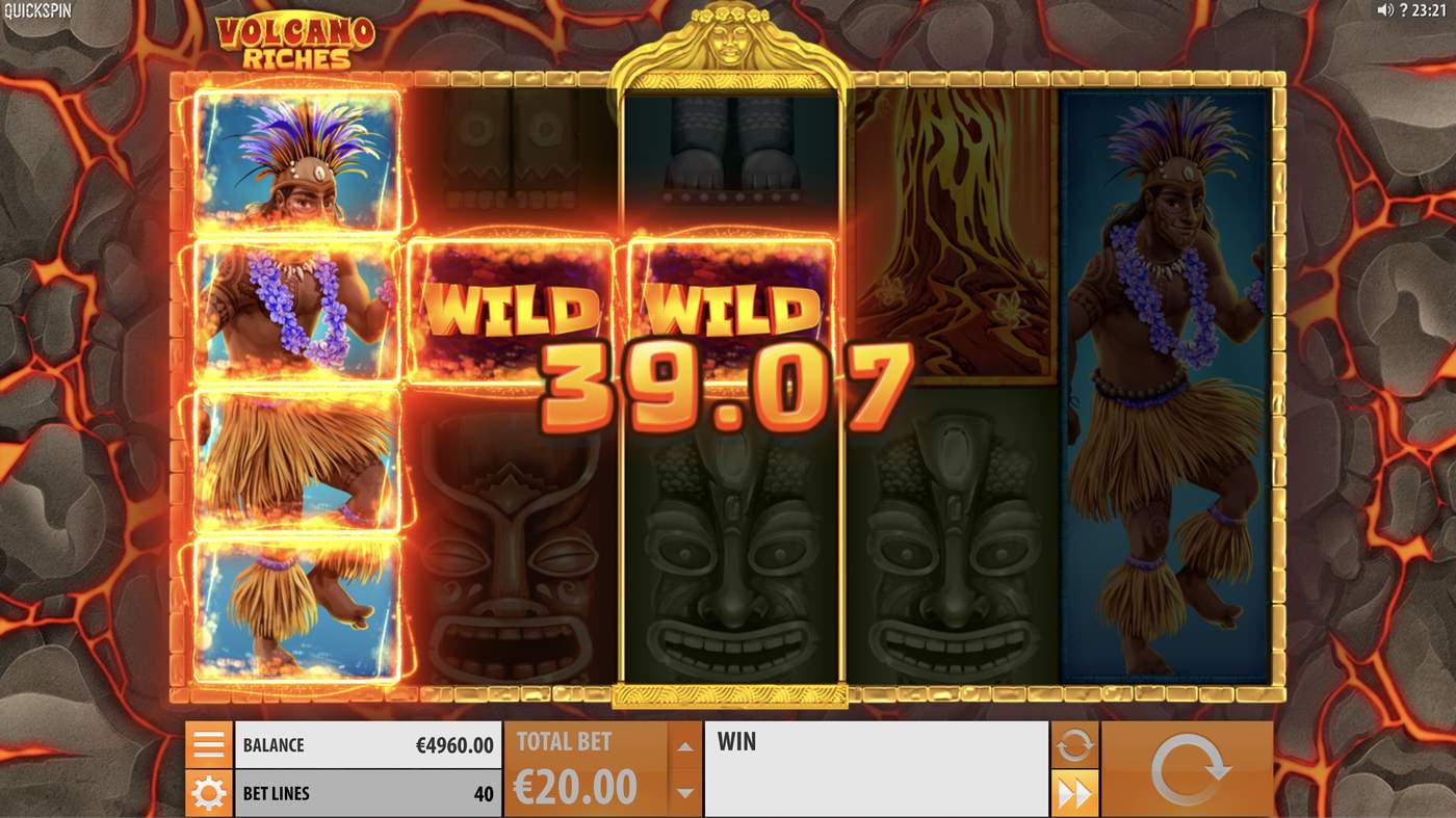 Volcano Riches: image of winning