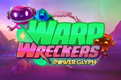 Warp Wreckers Power Glyph Online Slot Logo
