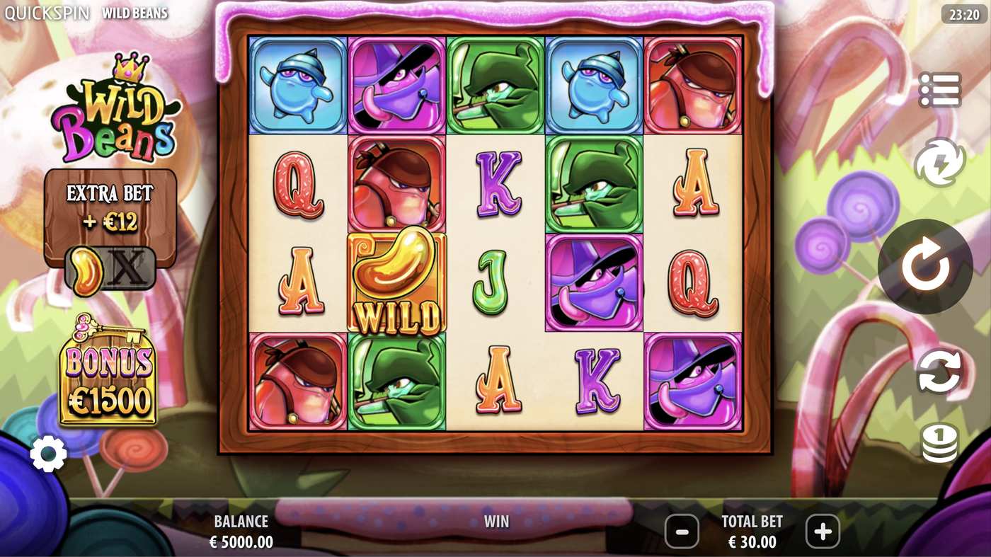 Wild Beans: image of main menu
