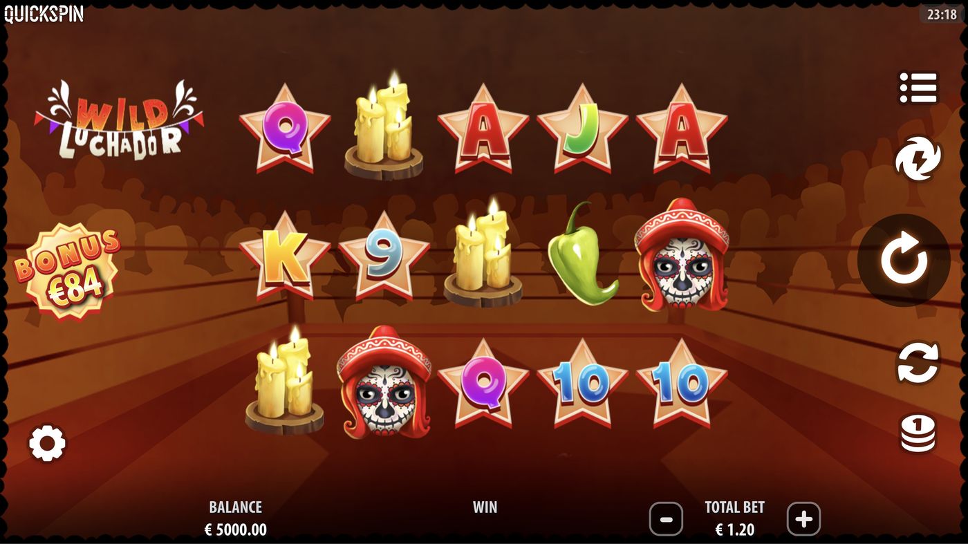 Wild Luchador: image of main menu