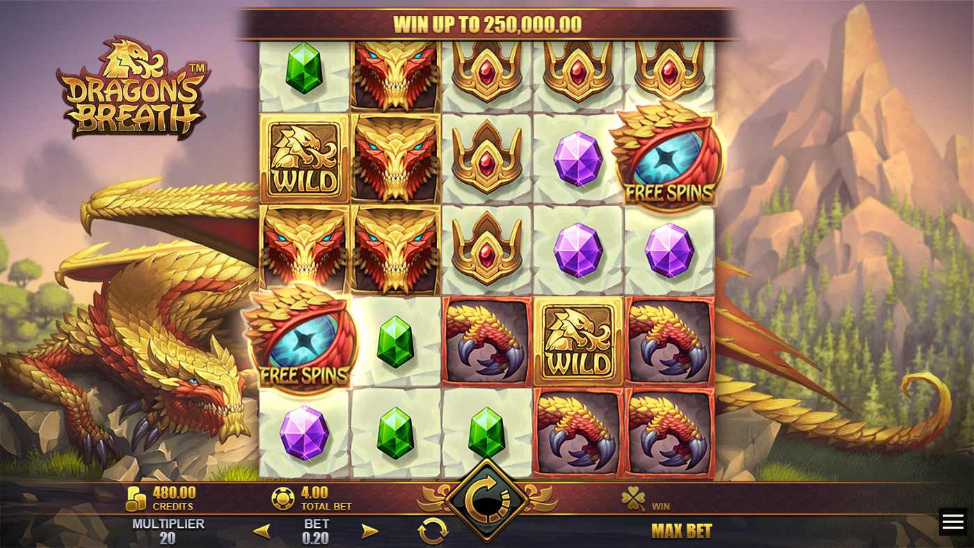 Dragon's Breath: image of main menu