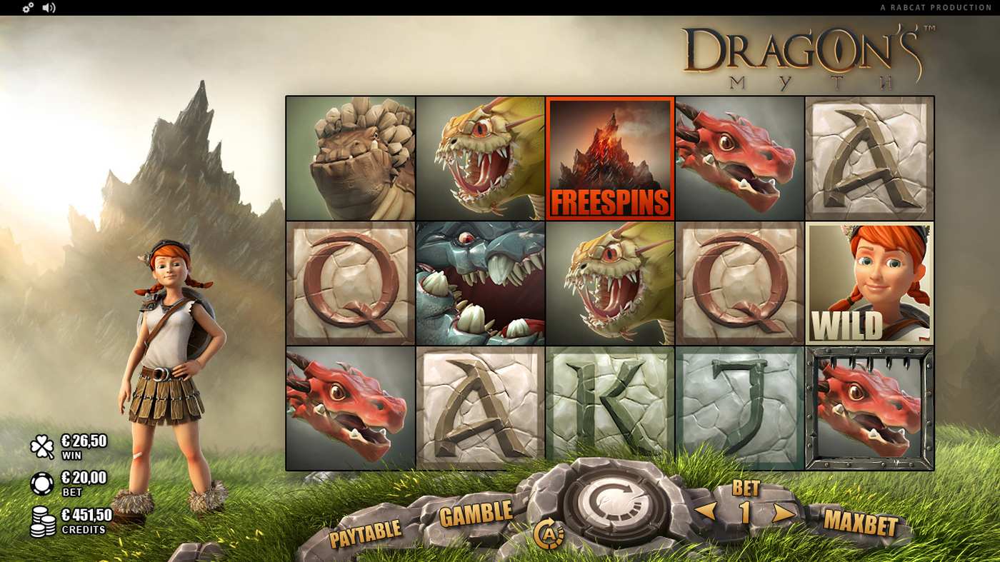 Dragon's Myth: image of main menu