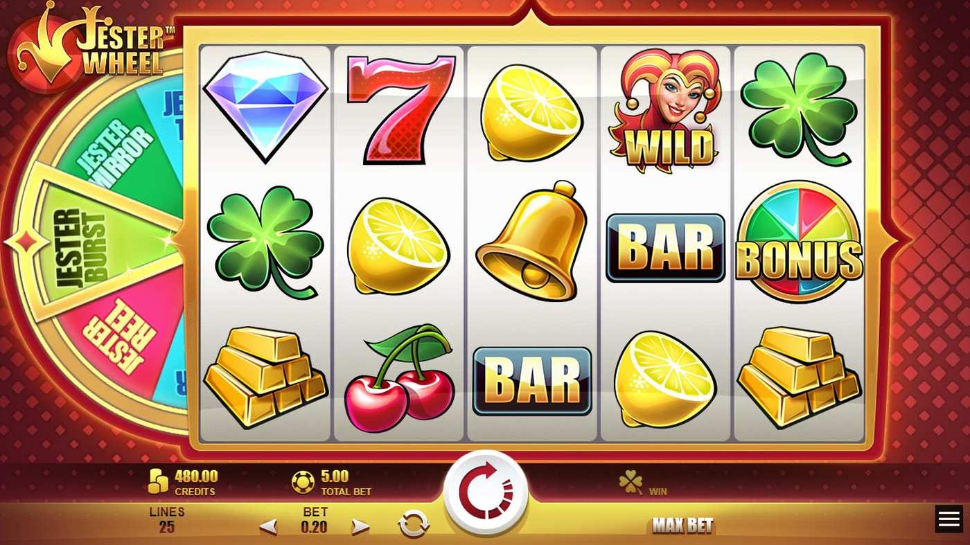Jester Wheel: image of main menu