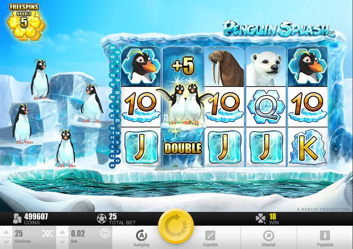 Penguin Splash: image of winning