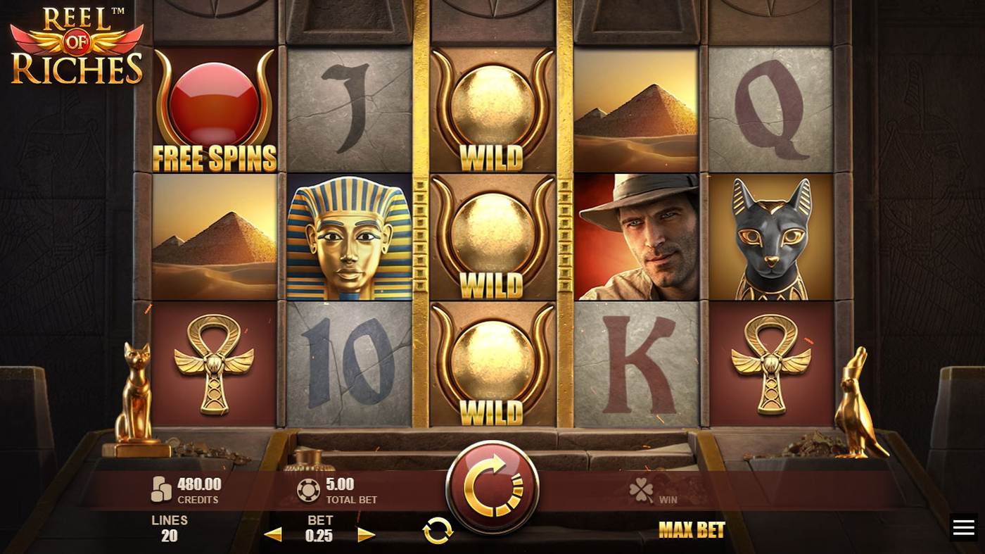 Reel of Riches: image of main menu