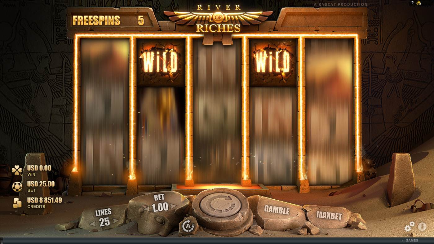 River of Riches: image of main menu