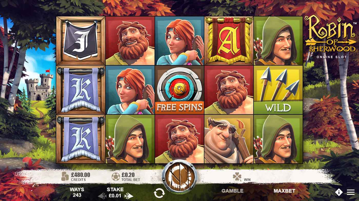 Robin of Sherwood: image of main menu